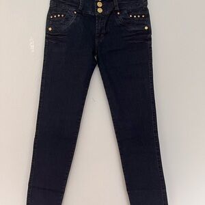 Elegant High Rise Black Women's Jeans